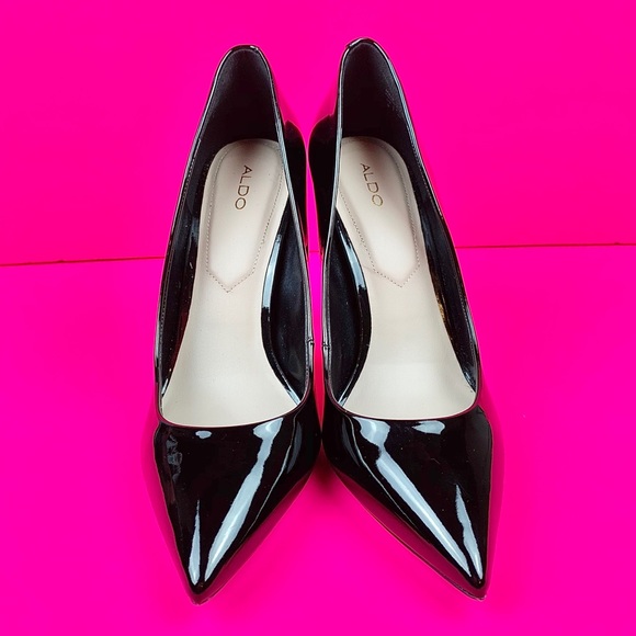 ALDO Black Patent Stiletto Heels - Picture 3 of 8